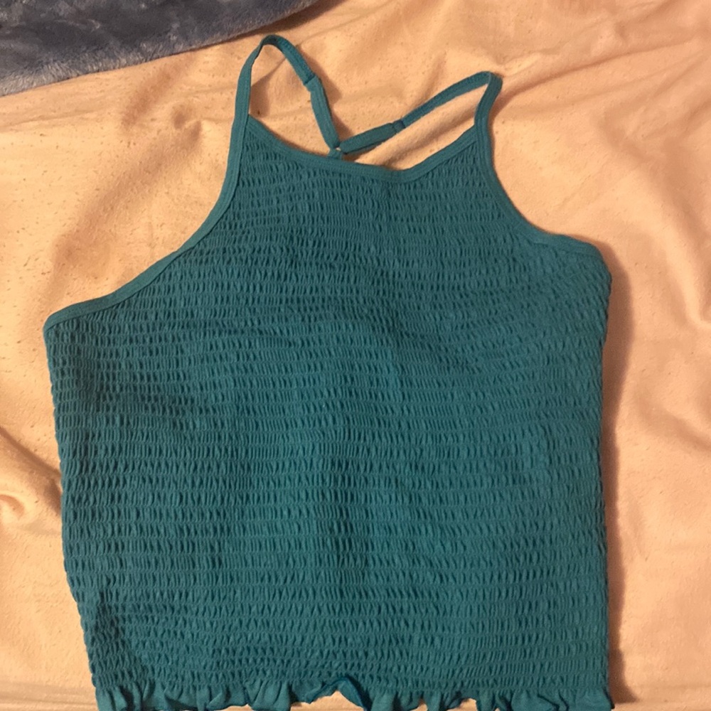 dark teal racer back tank top